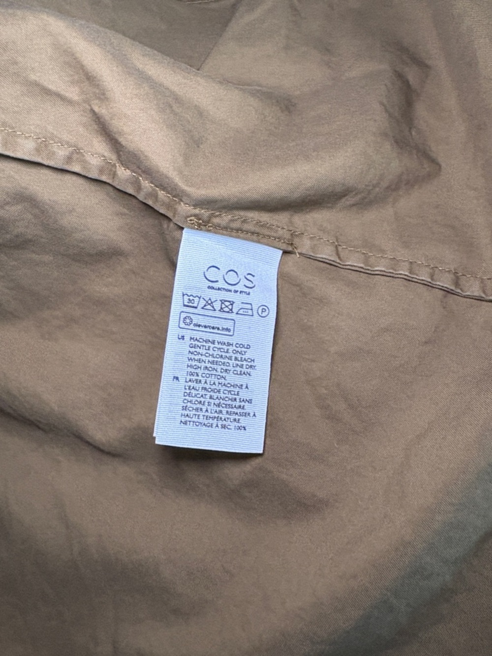 COS Olive-Brown Utility Shirt Jacket - Picture 3 of 5